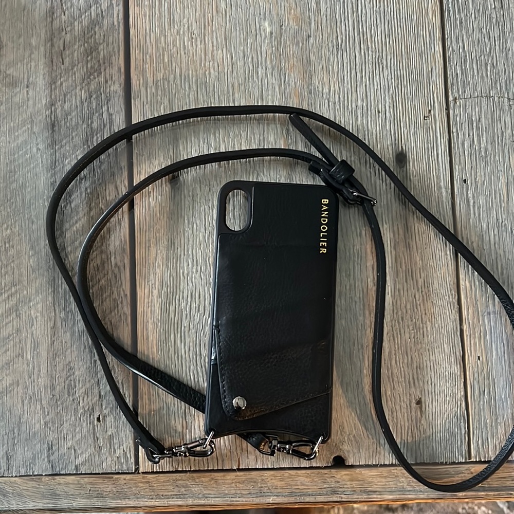 Bandolier leather for iPhone XS Max